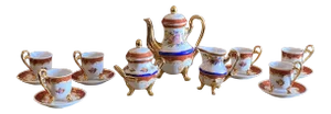 1960s Floral Tea Set, 17 Pieces