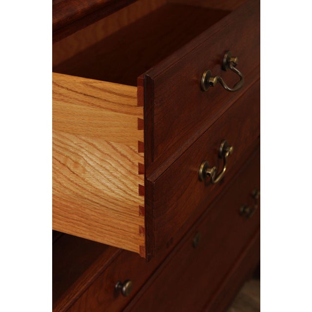 Late 20th Century Pennsylvania House Traditional Style Cherry Armoire For Sale - Image 5 of 12