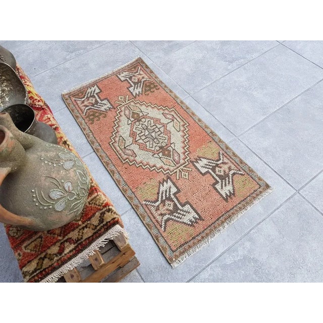 1950s Soft Pastel Turkish Rug For Sale - Image 4 of 5