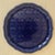 Mid 20th Century Set of Six Blue Glazed Stoneware Plates and Platters With Relief Floral Pattern - Set of 6 For Sale In San Francisco - Image 6 of 10