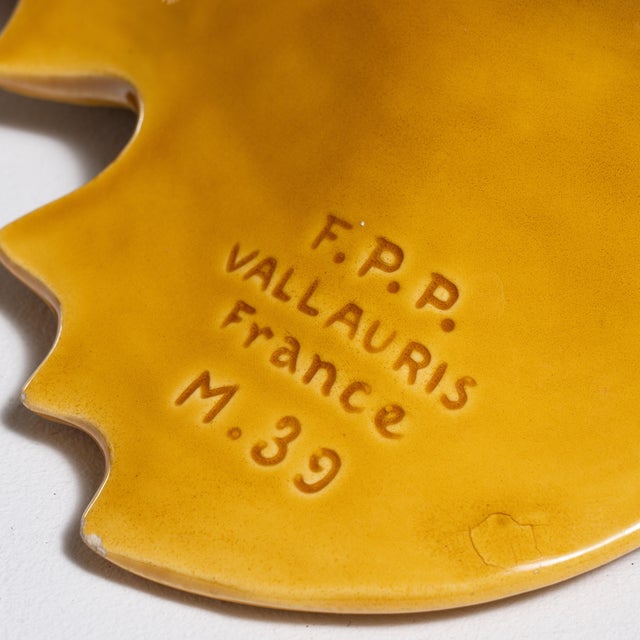 1960s France Gold Ceramic Leaf Dish For Sale - Image 15 of 15