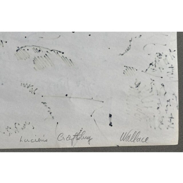 Landscape watercolor and ink wash paper by Vermont artist Frank Wallace (1915/18-2003). Wallace was born in Toledo, Ohio...