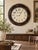 Late 20th Century Oversized Distressed Black-Brown French Hotel-Style Wall Clock For Sale In Los Angeles - Image 6 of 6