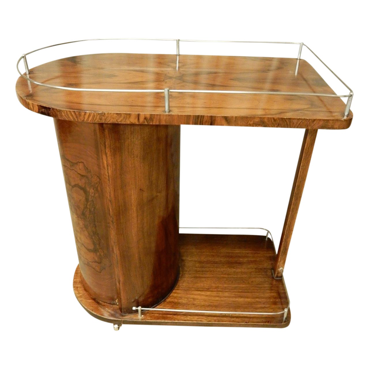 Get Wallpaper 1930 S Art Deco Walnut Bar Cart Chairish For Android Free