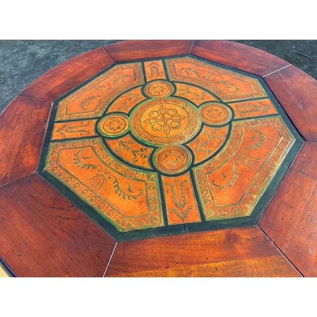 Vintage English Eight-Legged Inlaid Dining Accent Table For Sale - Image 12 of 18