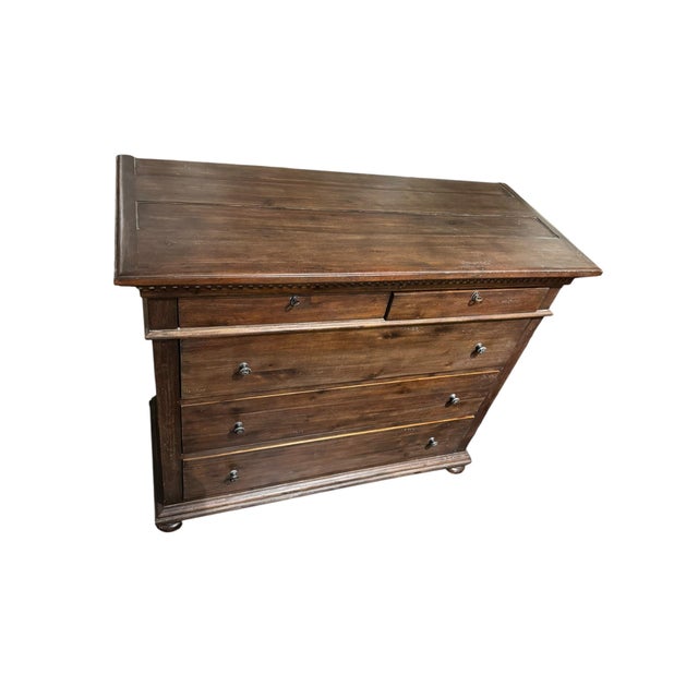 Mid-Century Modern Restoration Hardware 5 Drawer Dresser For Sale - Image 3 of 5