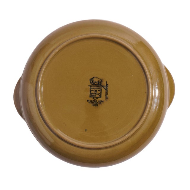 Ceramic Deldare Ware "Fallowfield Hunt" Circular Tray by Buffalo Pottery, 1908 For Sale - Image 7 of 7