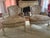 Textile Louis XVI Style Distressed Cream Painted Bergere Chairs - A Pair For Sale - Image 7 of 12