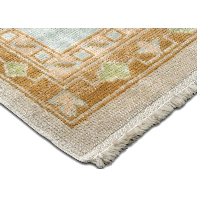 Traditional 1960s Turkish Oushak Rug For Sale - Image 3 of 5