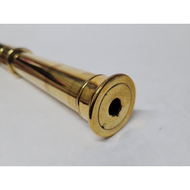 Solid Brass Ship Captains Telescope For Sale - Image 10 of 10