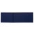 Wood Sophie Chaise Lounge, Natural/Navy Cushion White Piping For Sale - Image 7 of 11