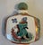 Chinese Vintage Hand Painted Chinese Porcelain Snuff Bottle With Jade Top For Sale - Image 3 of 7