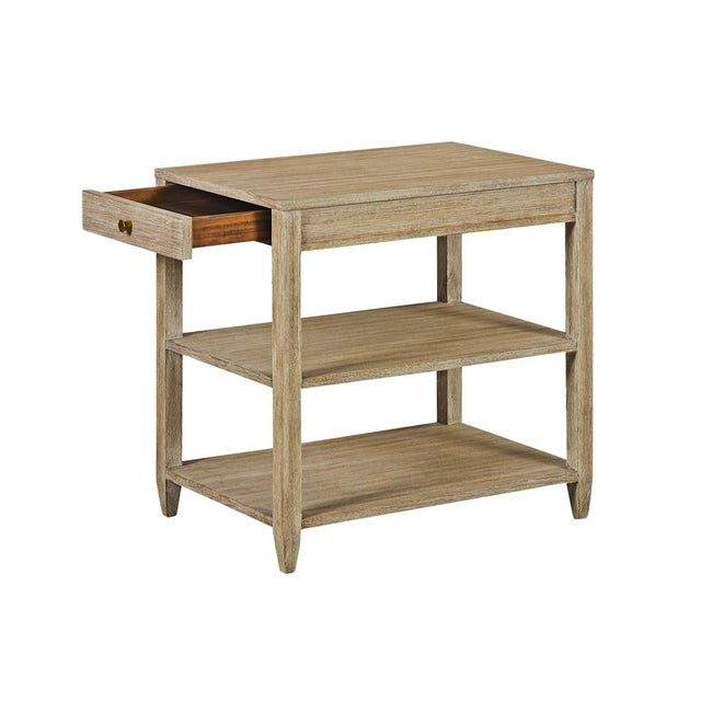 2020s Classic Narrow Side Table With a Weathered Finish For Sale - Image 5 of 8