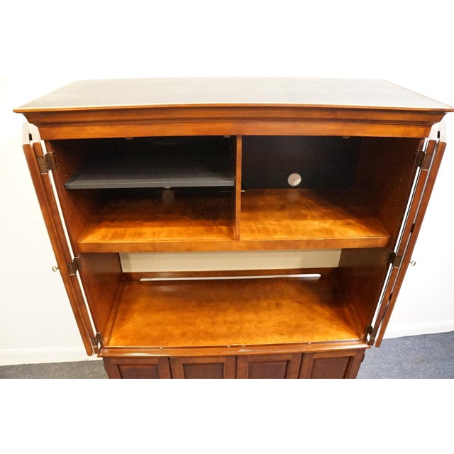 Early 21st Century Lexington Furniture Palmer Home Collection Solid Cherry Traditional 58" Computer Desk Cabinet 740-784 For Sale - Image 5 of 16