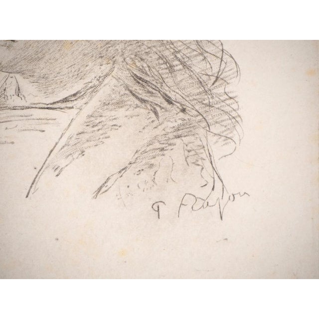 Paul Adolphe Rajon, Female Portrait, Original Signed Etching For Sale - Image 5 of 6