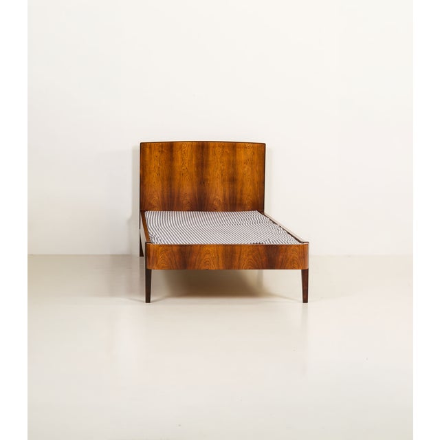 Mid-Century Modern Vintage Danish Rosewood Bed Frame, 1960s For Sale - Image 3 of 9