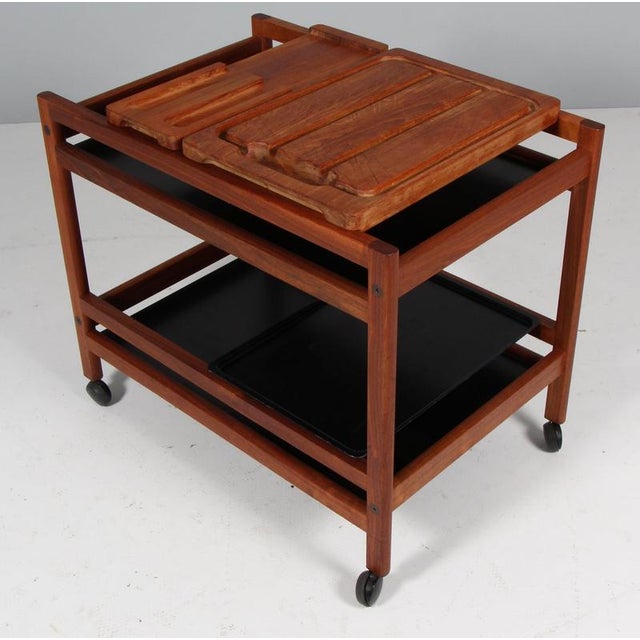 1970s Vintage Tray Table by Børge Mogensen for Fredericia, 1970s For Sale - Image 5 of 10