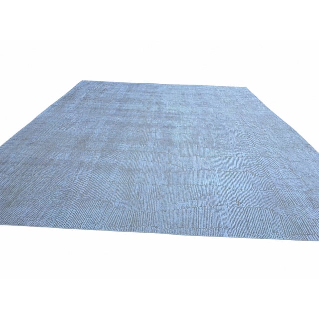 Rh Lasya Silk & Wool Rug – 12' × 15' Sand | Hand-Knotted Silk & Wool For Sale - Image 14 of 18