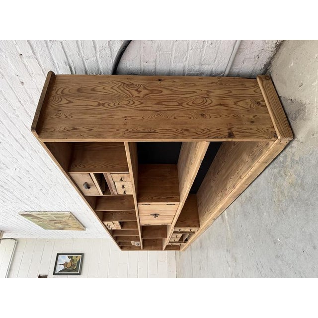 Large Workshop Cabinet in Pine, 1940s For Sale - Image 3 of 18