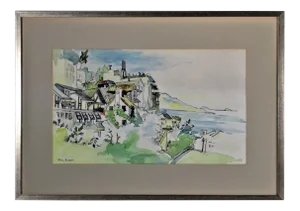 Hilda Kider, View of Angel Island from Tiburon, California II