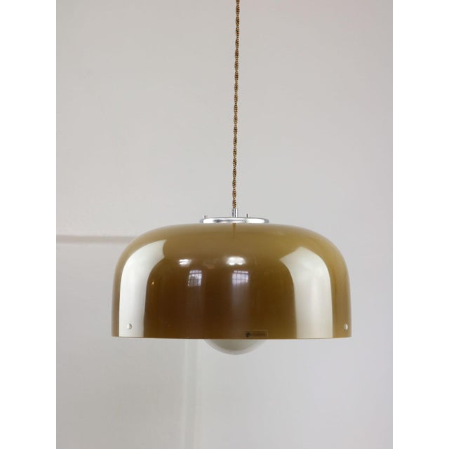 Space Age Brown Pendant Lamp from Guzzini, 1960s For Sale - Image 16 of 18