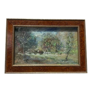 Mid Century Painting of Central Park