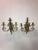 Beautiful vintage brass wall sconces with five candle holders in very good condition