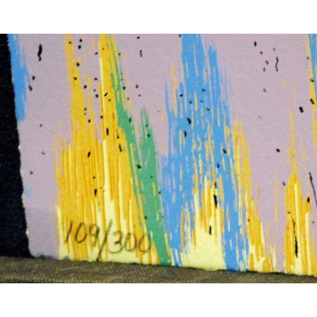 Bruce King "No Paint on the Boundry" Serigraph on Paper Unframed Hand Signed For Sale - Image 4 of 5