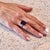 Metal Natural Solitaire Sapphire Ring 6.5 14k W Gold 7 TCW Certified For Sale - Image 7 of 18