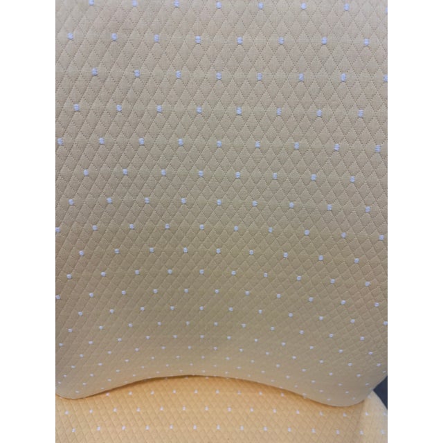 Elegant Set of 4 Vintage Yellow Upholstered Game/ Dining Chairs For Sale - Image 9 of 15
