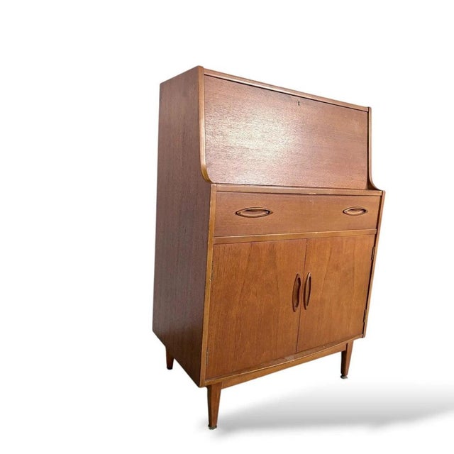 Mid-Century Teak Bureau or Bar Cabinet from Jentique, 1960s For Sale - Image 6 of 11
