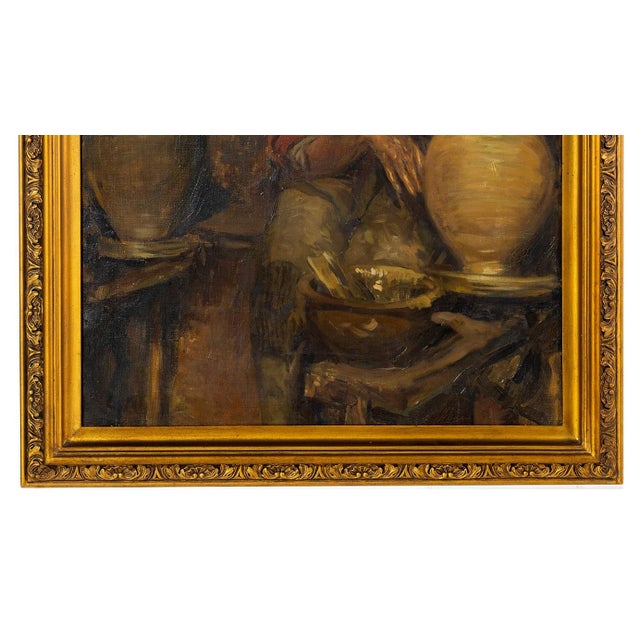 Alves Cardoso, Potter, 1927, Oil Painting on Canvas For Sale - Image 4 of 8