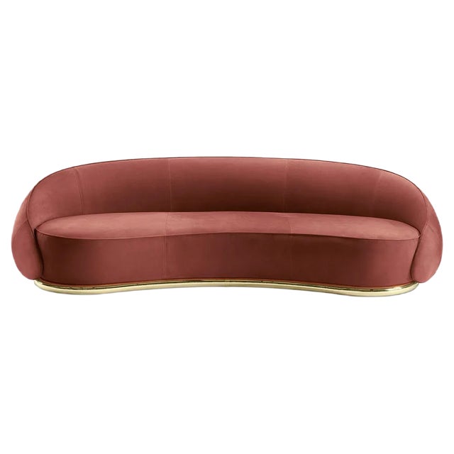 Abbracci Red Sofa by Lorenza Bozzoli For Sale