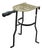 Antique Brass Wrought Iron Fireplace Heatheware Kettle Stand Trivet Penny Foot 14" For Sale