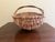 Brown Antique American Splint Oak Basket With Handled Form, Early 20th Century For Sale - Image 8 of 11