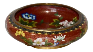Chinese Cloisonne Round Squat Form Bowl Xuande Mark
