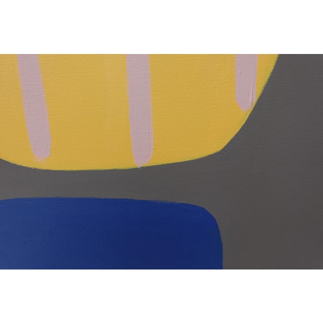 Large abstract acrylic painting on (unstretched) canvas by Amanda Andersen; one in a series of four created in 2020 during...