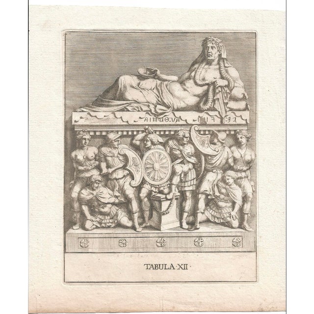 Neoclassical antique engraving circa 1775. Combined shipping available, please inquire. Actual shipping times are much...