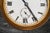 Metal Charming Portable Antique Hand Painted Porcelain Travel Desk Clock Barometer Leather Case Home Decor For Sale - Image 7 of 12