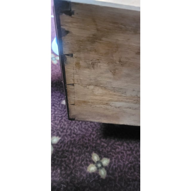 Antique Art Nouveau Victorian Walnut Armoire With Mirror For Sale - Image 4 of 8