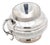 Embossed Silver Spittoon with Fixed Handle For Sale