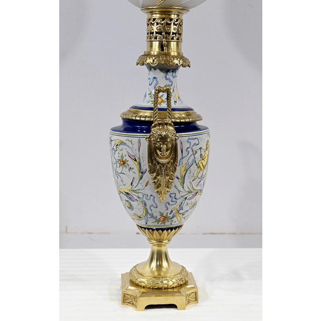 Napoleon III Earthenware Lamp in Earthenware For Sale - Image 18 of 18