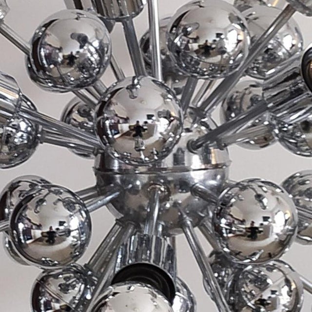 Reggiani Chrome Sputnik Pendant Lamp by Goffredo Reggiani, Italy, 1970s For Sale - Image 4 of 13