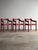 Red Set of Six Vintage Red Lacquered Dining Armchairs, Attributed to Vico Magistretti For Sale - Image 8 of 18