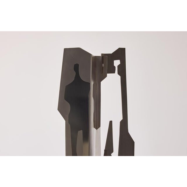 Silver Alessandro Tagliolini, Abstract Sculpture, 1973, Stainless Steel For Sale - Image 8 of 14