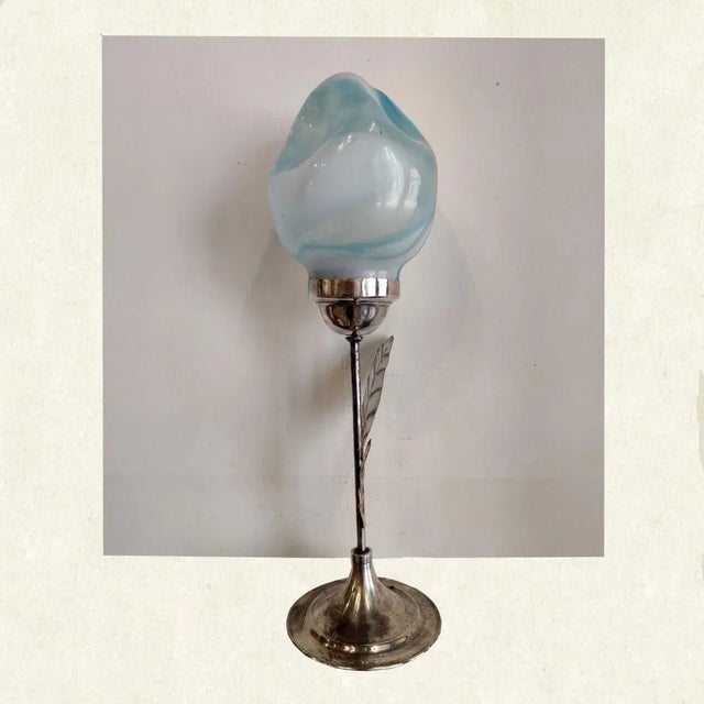 Blue Blown Glass Flower Sculpture by Vinicio Vianello & Gianni Zennaro For Sale - Image 8 of 16