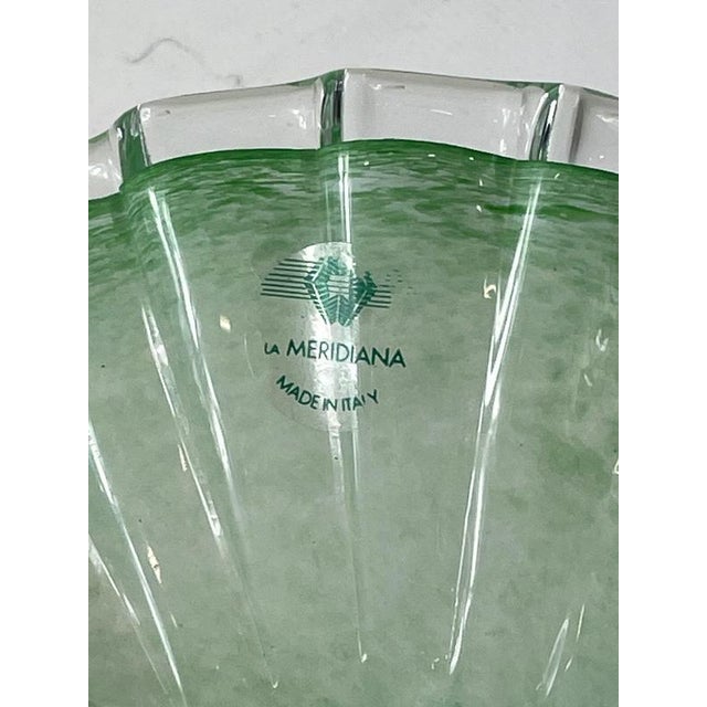 Glass Bowl on Silver Base with a Romantic Scene from La Meridiana, Italy For Sale - Image 4 of 8