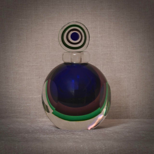 Mid-Century Modern Murano Glass Perfume Bottle, 1990 For Sale - Image 12 of 12