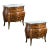 Marble Top Bombe French Nightstands a Pair For Sale