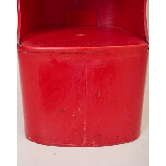 1970s Red Totem Column by Valeric Doubroucinskis for Rodier, 1970s For Sale - Image 5 of 10